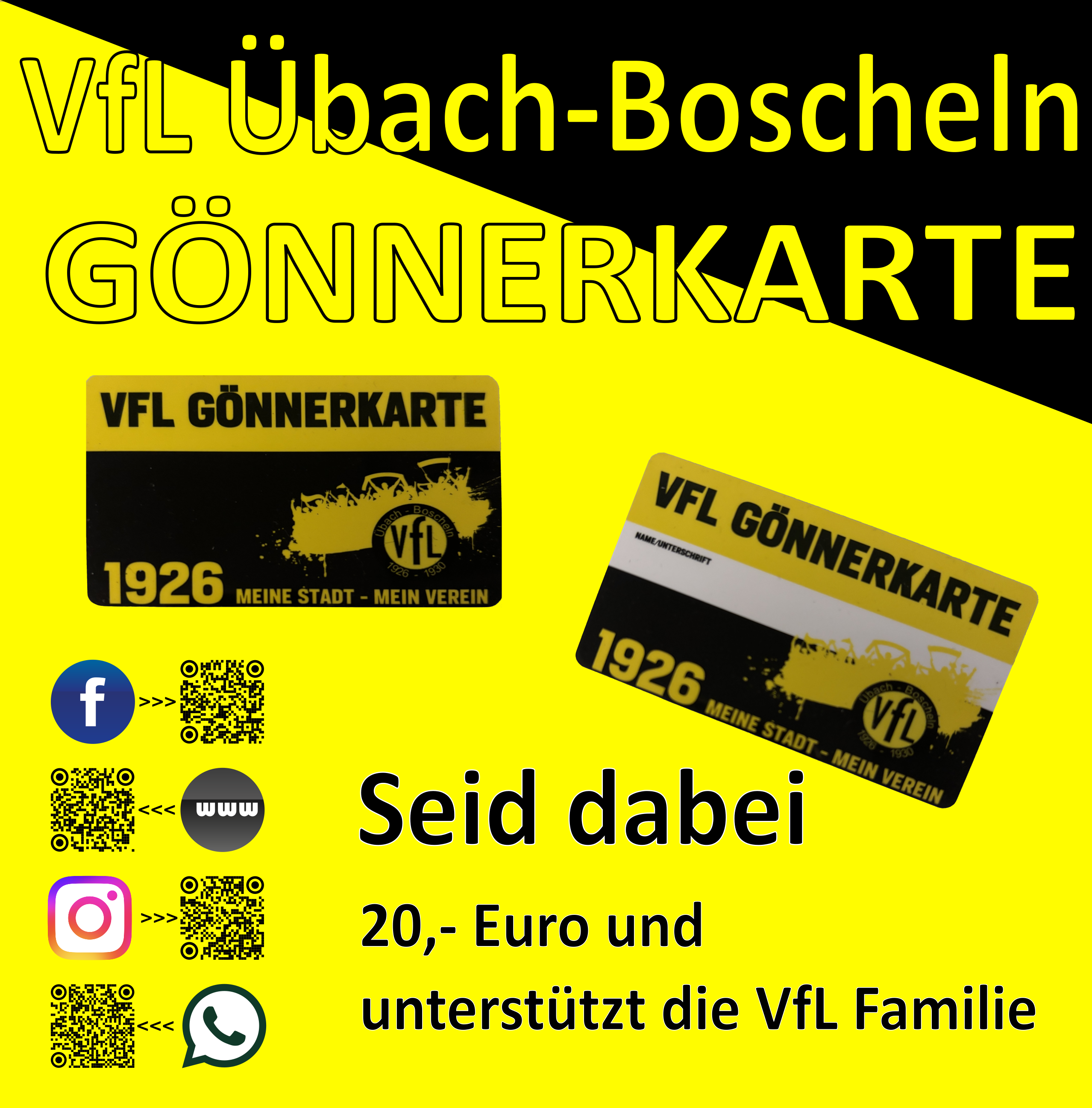 Die Gönnerkarte: Kleine Summe, große Wirkung